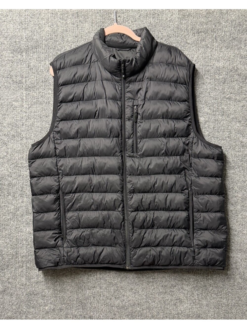 HEA Men’s XXL Black Lightweight Quilted Puffer Vest Full Zip